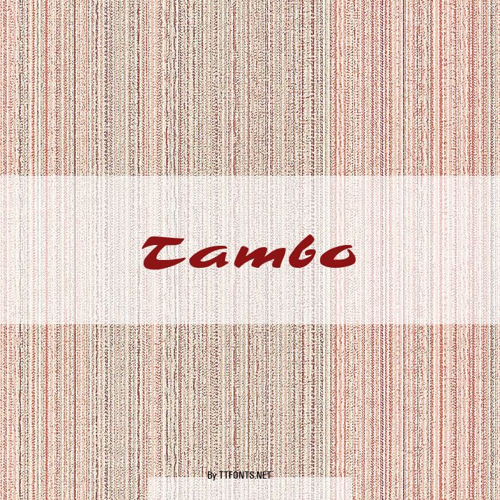 Tambo example